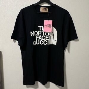 GUCCI X NORTH FACE BLACK TSHIRT SIZE XS